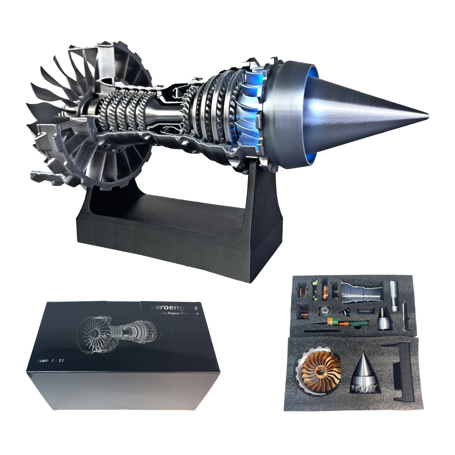 Model Kit Jet Engine - DIY Turbofan Jet Engine Model Aircraft