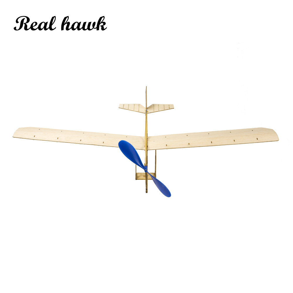 Model Kit Wood - STEM Rubber Band Powered Airplane Kit,
