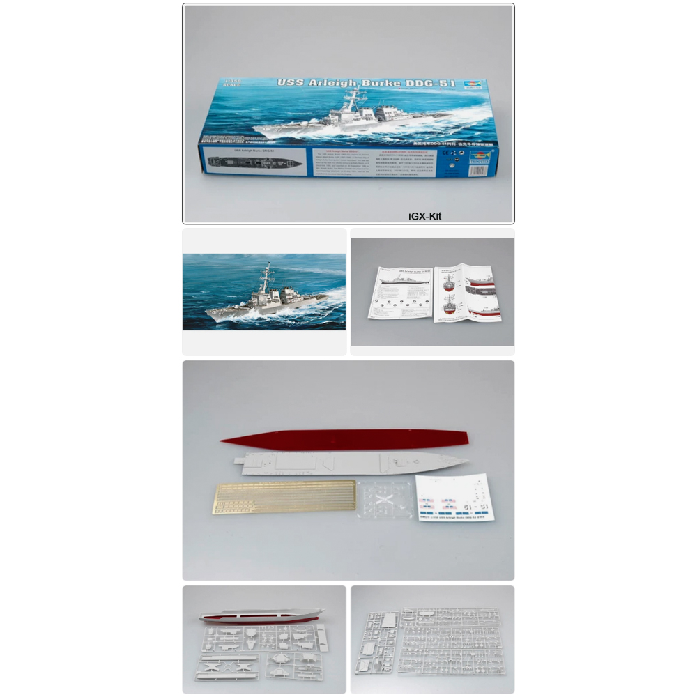 Model Kit Yacht - Trumpeter 04523 1:350 Scale USS Arleigh