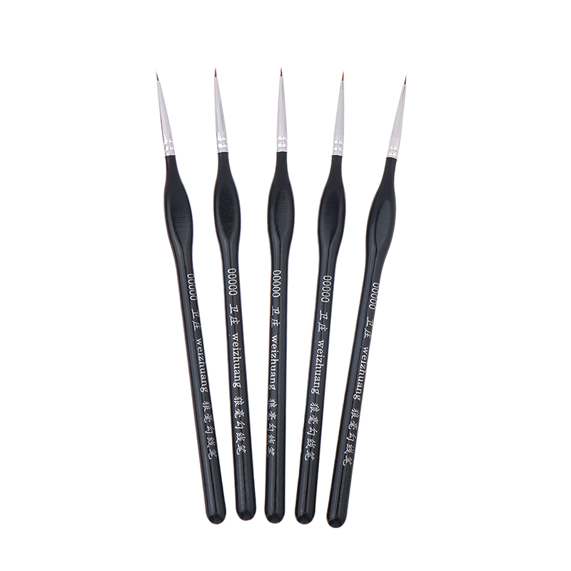 5Pcs Precision Fine Tip 00000  - Model Kit Paint Set ulasan dan harga
