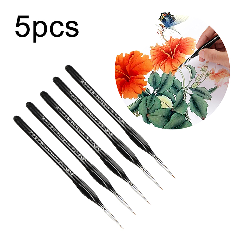 5Pcs Precision Fine Tip 00000  - Model Kit Paint Set ulasan dan harga