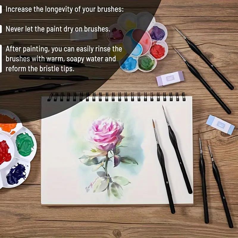 0.6cm Fine Tip Paint Brush Pre - Model Kit Acrylic Paint ulasan dan harga