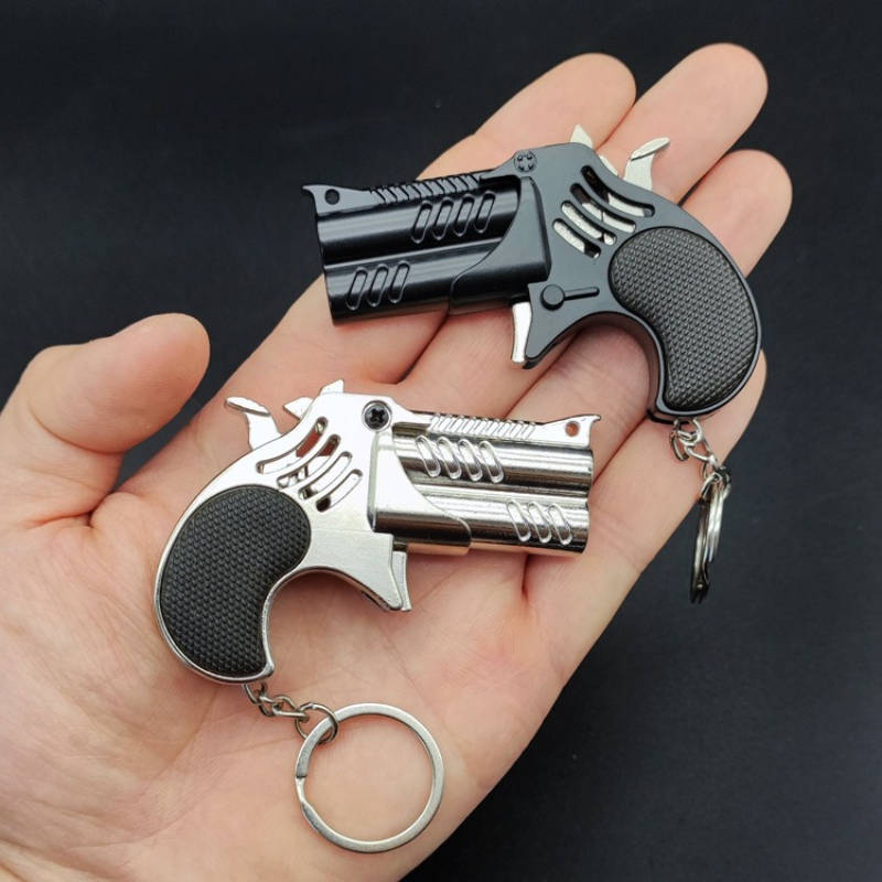 1Pcs Mini Keychain Metal Rubbe - Model Kit Revolver ulasan dan harga