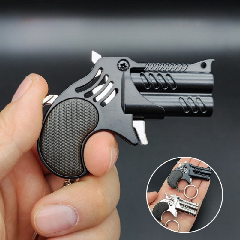 1Pcs Mini Keychain Metal Rubbe - Model Kit Revolver ulasan dan harga