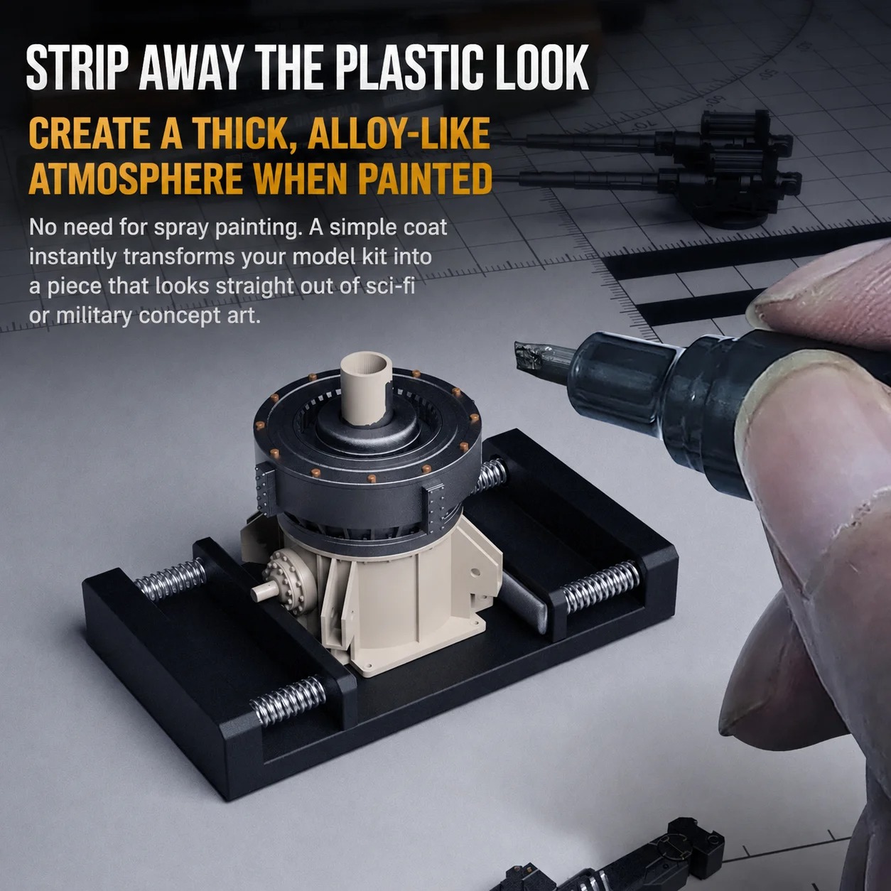 Stedi Dual Nib Metallic Water  - Model Kit Paint Set ulasan dan harga