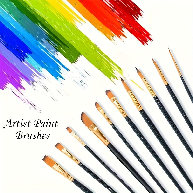 12Pcs Nylon Bristle Brush Set  - Model Kit Acrylic Paint ulasan dan harga
