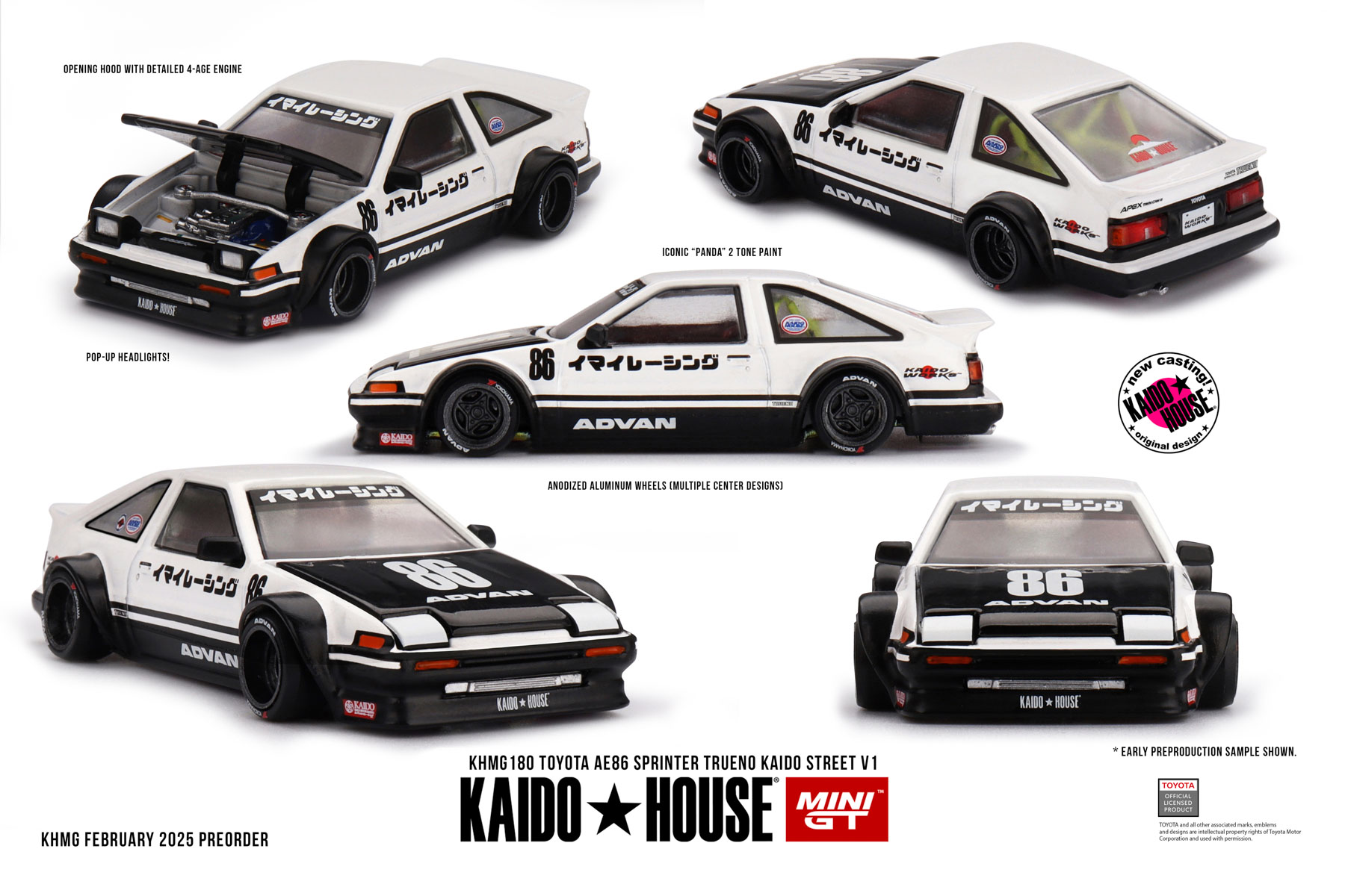 Kaido House + MINIGT Toyota AE - Model Kit Ae86 ulasan dan harga