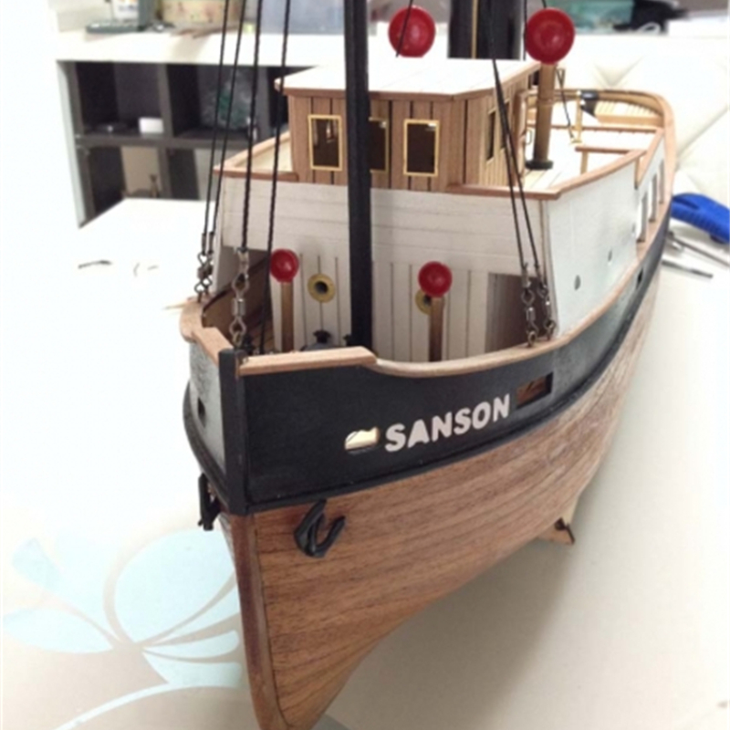 1:50 Laser-cut Wooden Boat Mod - Model Kit Yacht ulasan dan harga