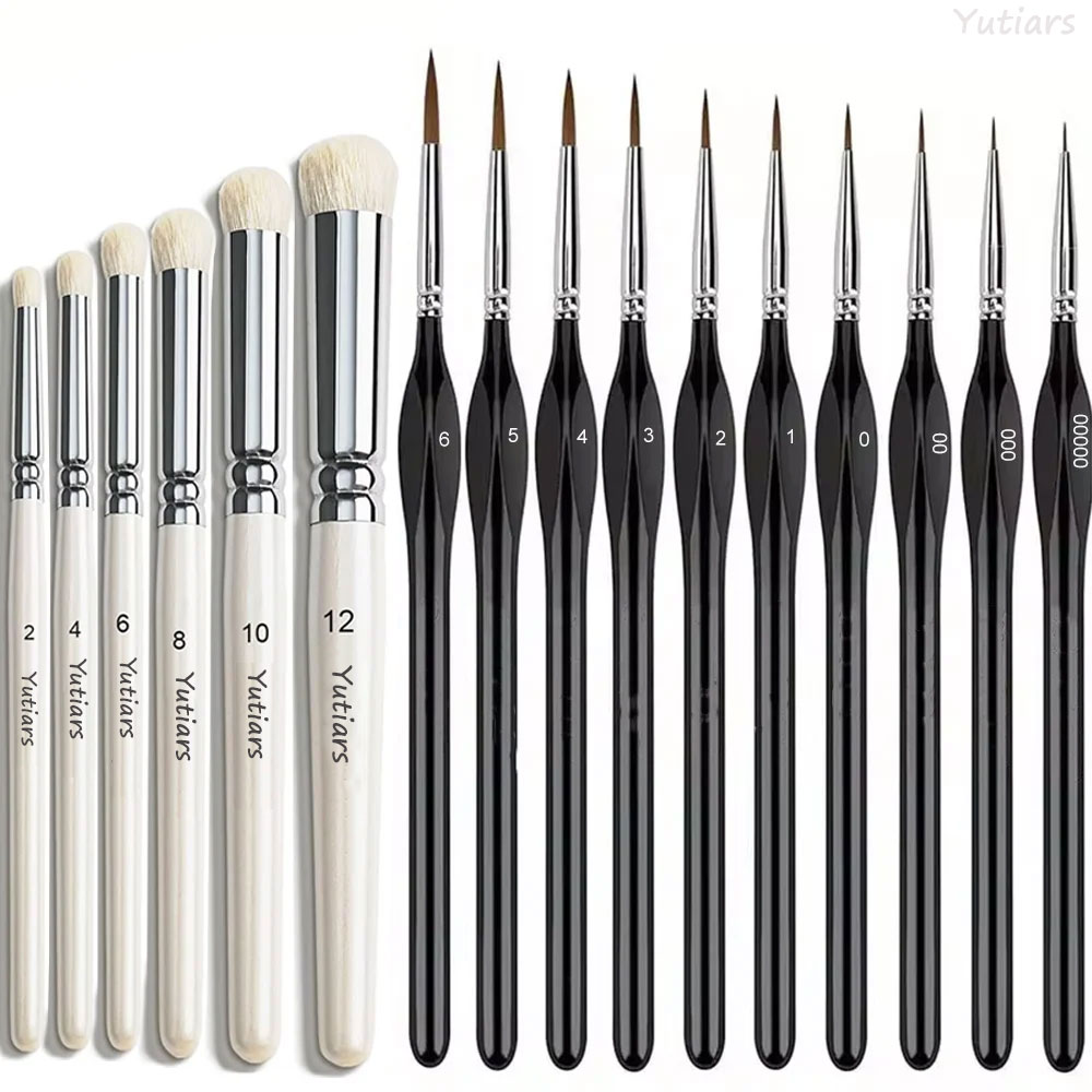 Miniature Paint Brushes Drybru - Model Kit Paint Set ulasan dan harga