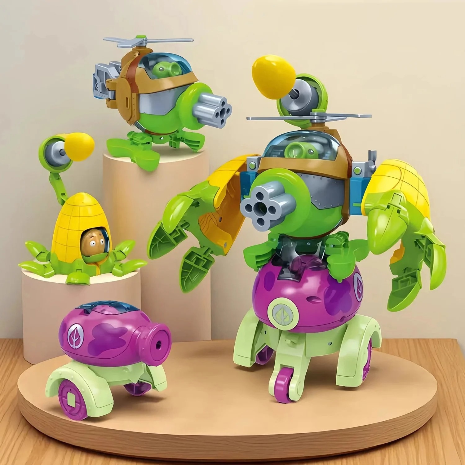 2025 New Plants vs. Zombies Ro - Model Kit Zombie ulasan dan harga