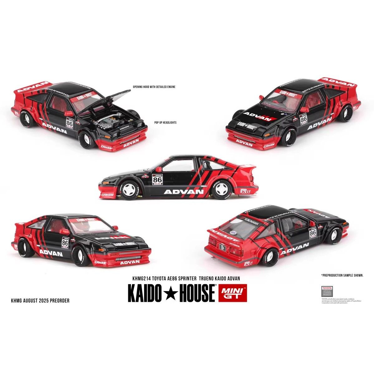 Kaido House + MINIGT 1:64 Toyo - Model Kit Ae86 ulasan dan harga