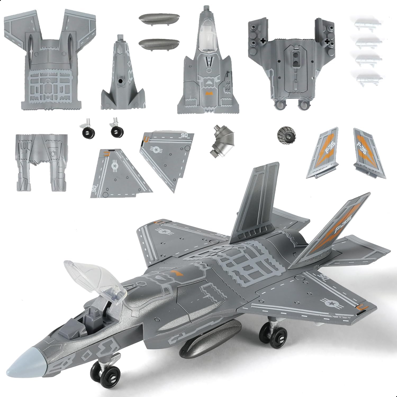 1:72 Scale F-35 Fighter Jet Qu - Model Kit Manual ulasan dan harga