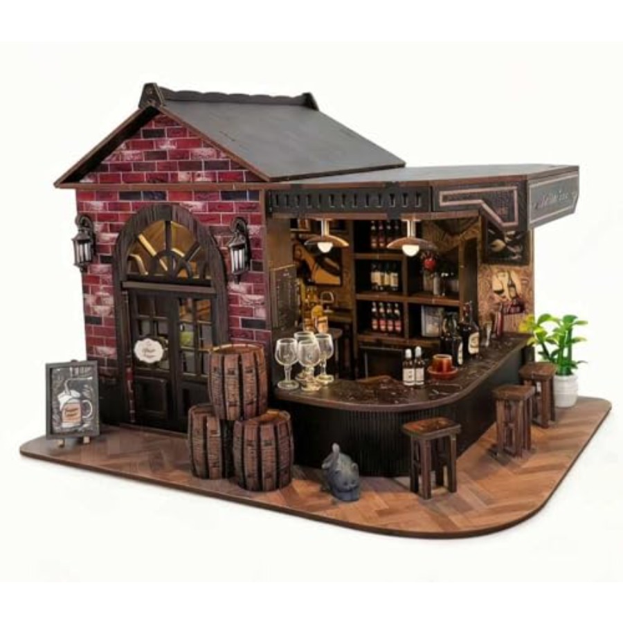 Book Nook Kit, 3D Wooden Minia - Model Kit Wood ulasan dan harga