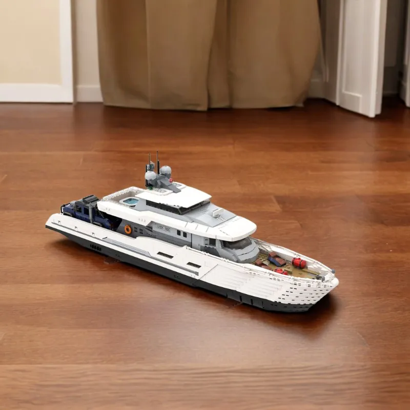 4367PCS White Moc Explorer Yac - Model Kit Yacht ulasan dan harga