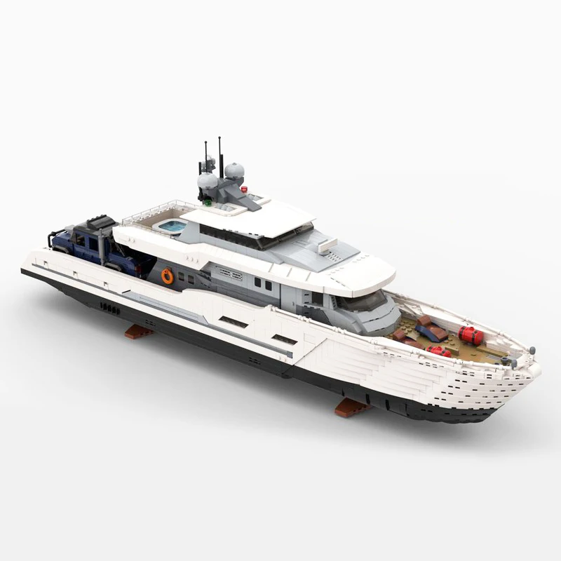 4367PCS White Moc Explorer Yac - Model Kit Yacht ulasan dan harga