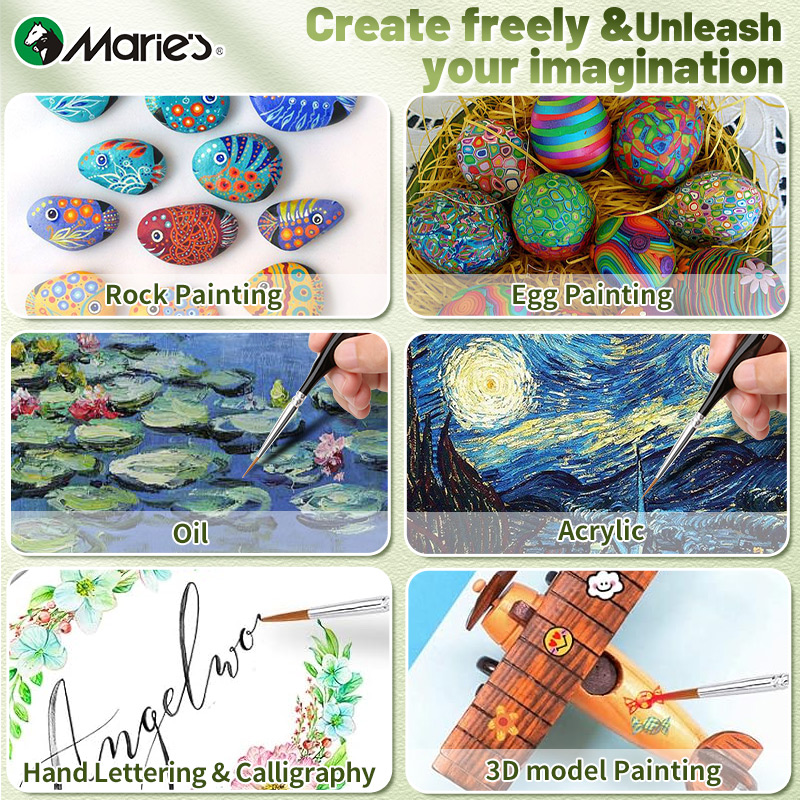 10/12/15pcs 00000 Marie's Mini - Model Kit Paint Set ulasan dan harga