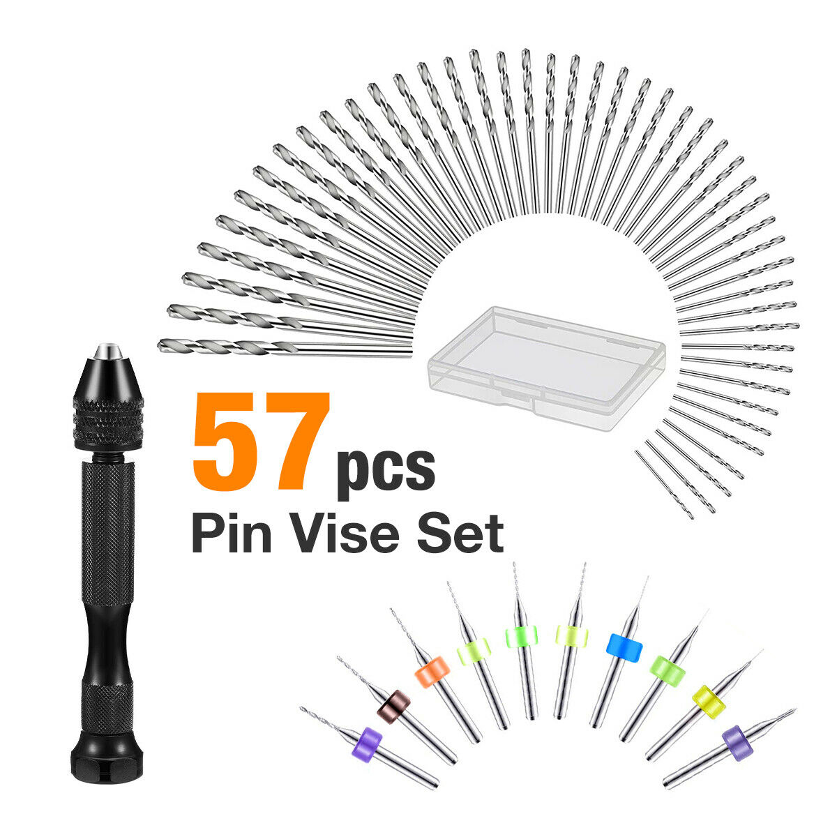 57 Pcs Alloy Steel Pin Vise Ha - Pin Vice Micro ulasan dan harga