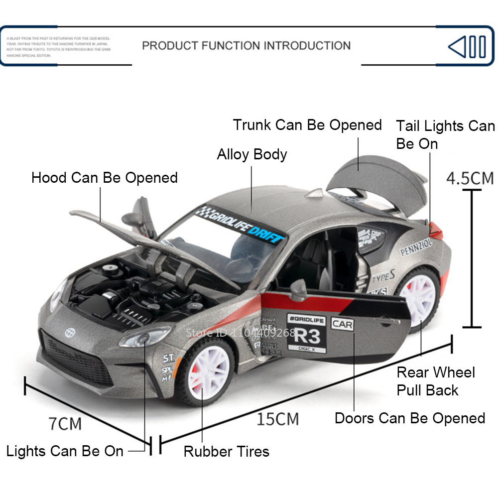 1:32 Scale GR86 AE86 Sports Ca - Model Kit Ae86 ulasan dan harga