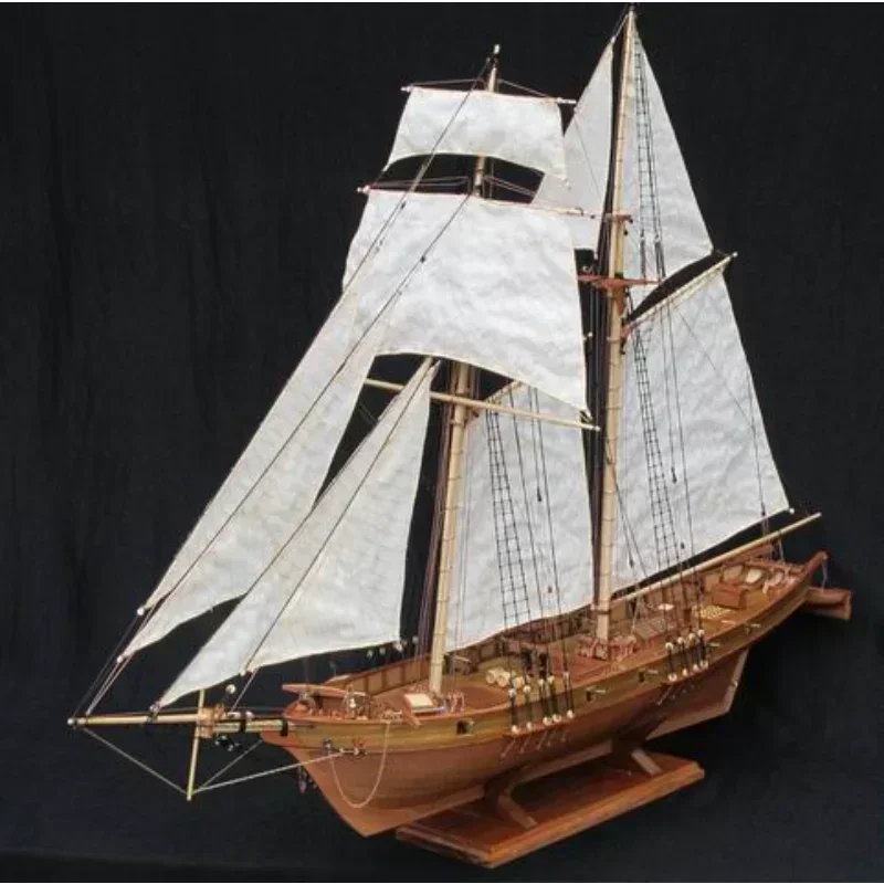 Wooden Assembled Antique Sailb - Model Kit Yacht ulasan dan harga
