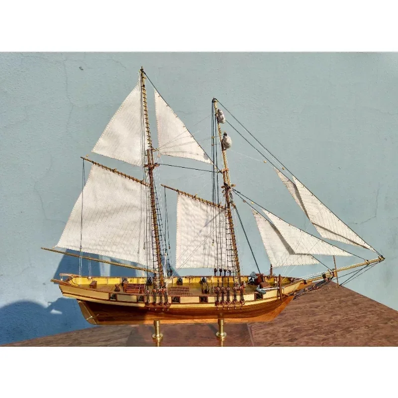 Wooden Assembled Antique Sailb - Model Kit Yacht ulasan dan harga