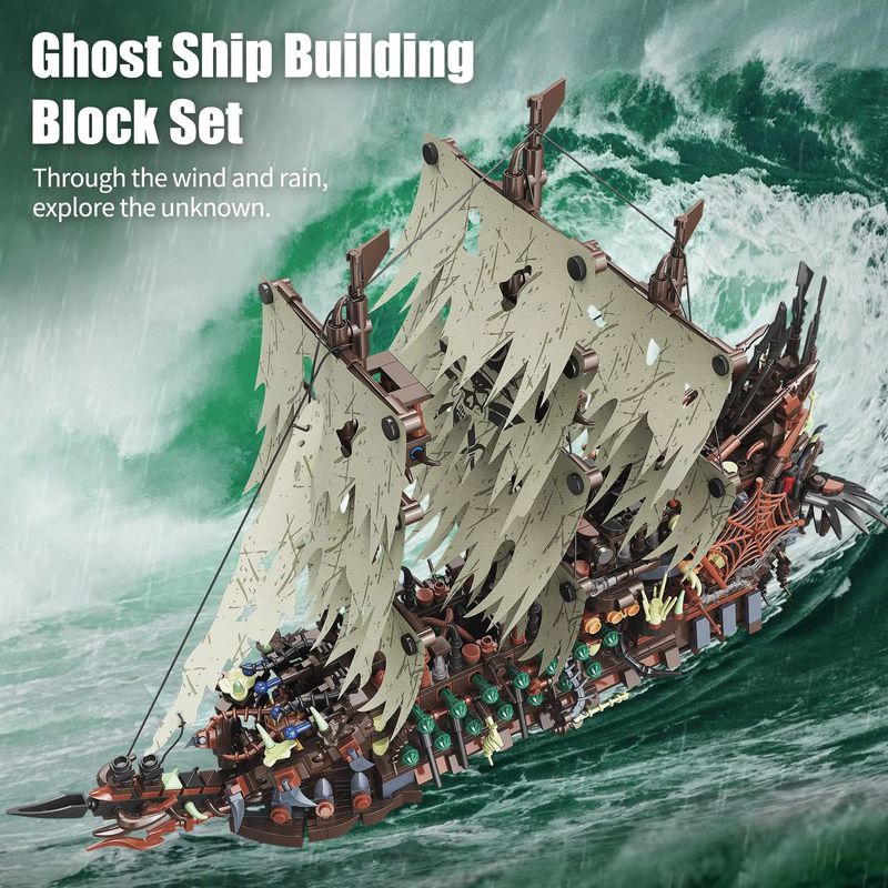 2159pcs Pirate Ship Building K - Model Kit U Boat ulasan dan harga