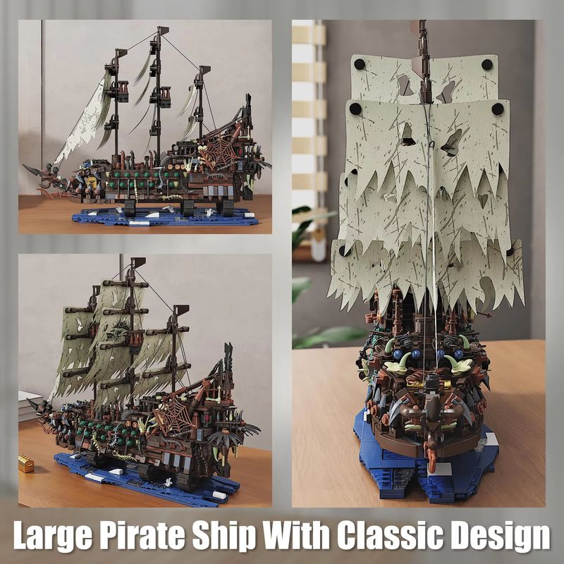 2159pcs Pirate Ship Building K - Model Kit U Boat ulasan dan harga