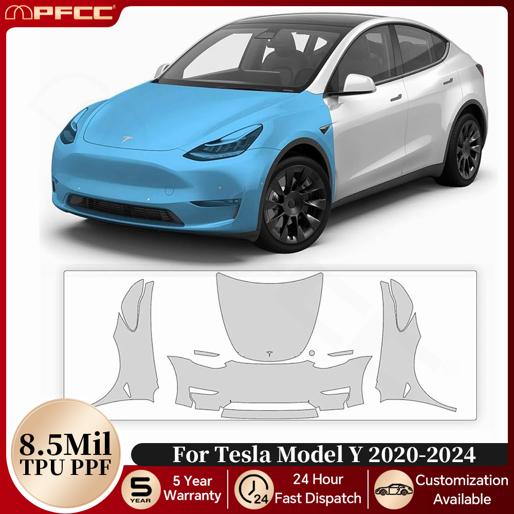 Pre-cut PPF For Tesla Model Y  - Model Kit Manual ulasan dan harga