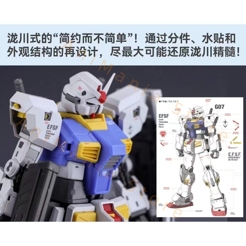 New 107 1/144 RG RX-78-7 7th A - Bandai Model Gundam Rg ulasan dan harga
